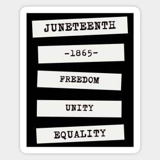 Juneteenth 1865 Magnet